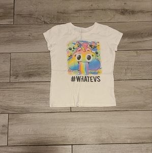 🍬 Childrens Place Rainbow poo emoji tee🪅🌷💧 💕 ✨️ 🍎🍋🧁☃️🦋🐯🐠